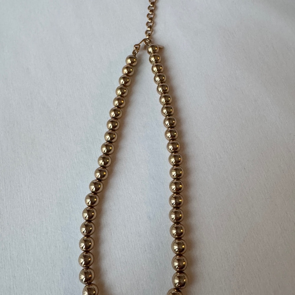 Monet Vintage Gold Ball Beaded Collar Necklace Signed - Picture 4 of 8